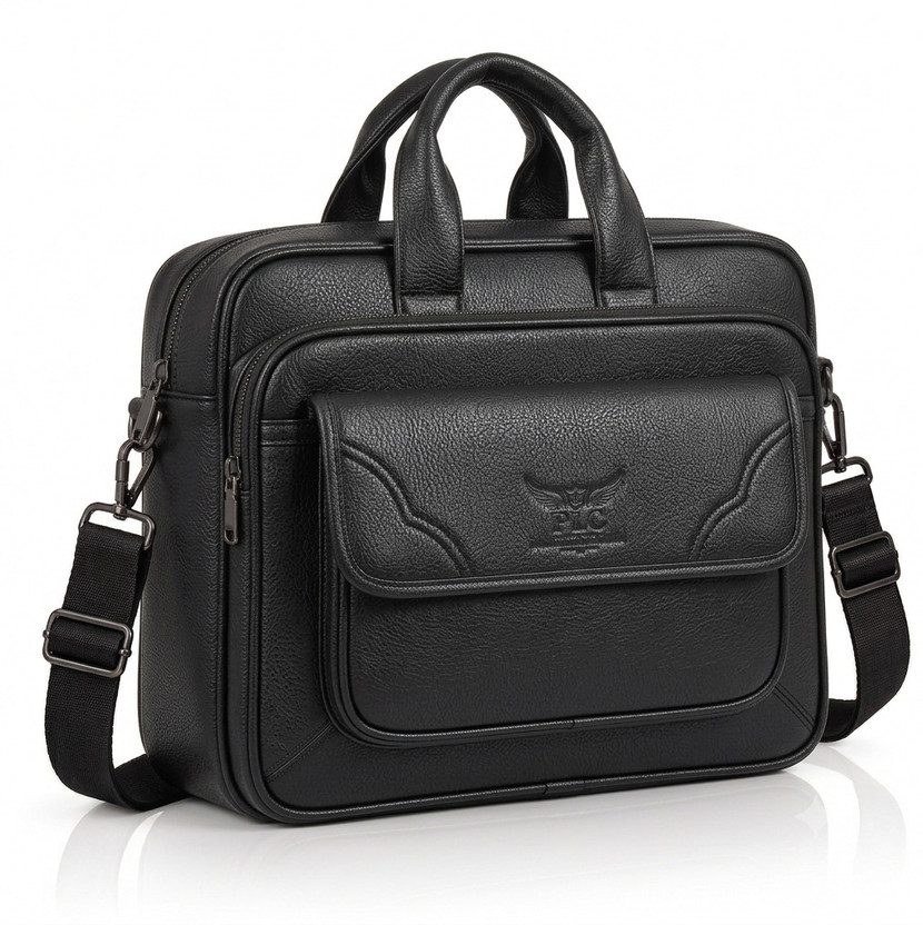 Flipkart P I C Premium Laptop Office Messenger Bag for Men & Women Waterproof Messenger Bag(Black, 20 L) - Flipkart Deal