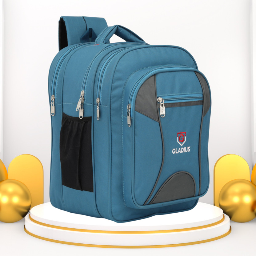 GLADIUS Stylish (AB-0003) Airport Blue School Bag for Boys & Girls of Class 5th - 10th Waterproof School Bag(Blue, 50 L)