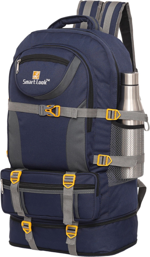 Smartlook Smartlook Trekking bag Rucksack bag (Rucksack) Waterproof Backpack (BlUE, 65 L) Waterproof Backpack(Blue, 60 L) - Flipkart Deal