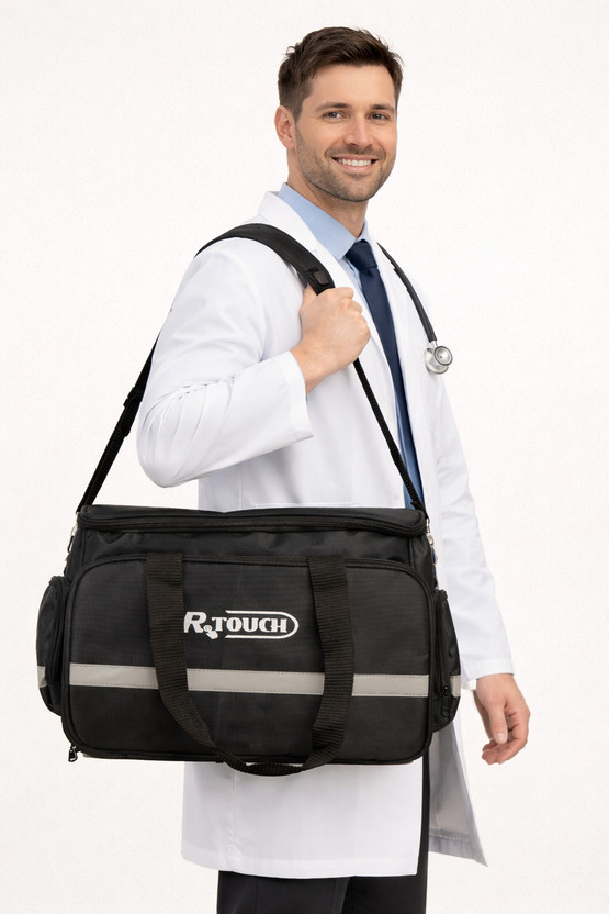 R Touch Health Care, Car, School, Hospital Visit, Travel, Or Emergency Event. (Black) Waterproof Sling Bag(Black, 10 inch)
