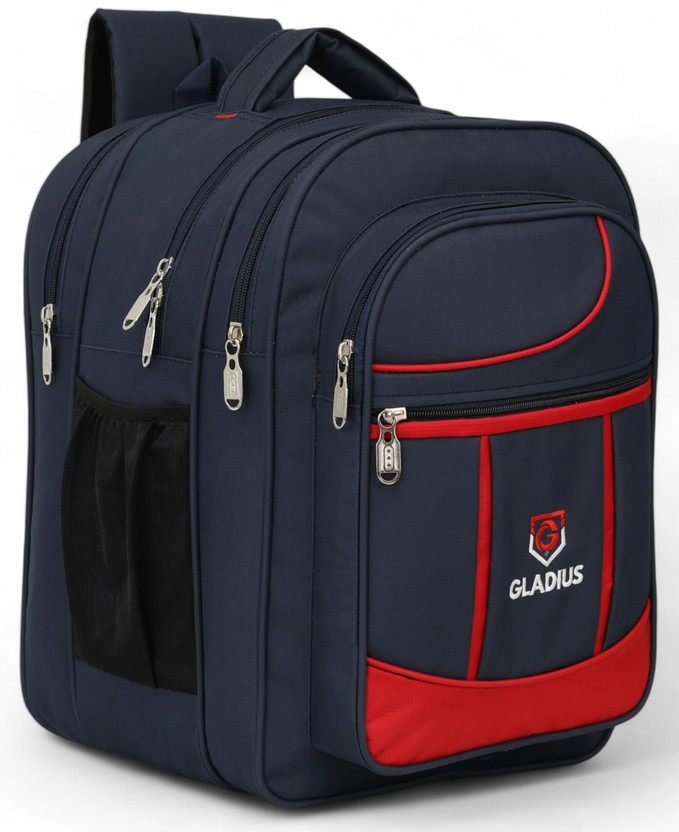 GLADIUS Stylish Navy Blue School Bag for Boys & Girls of Class 5th - 10th Waterproof School Bag(Multicolor, 50 L)