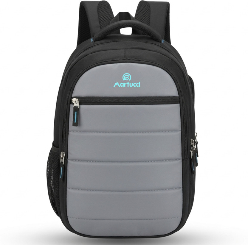 Martucci School Bags for Boys & Girls/Casual Backpack/Coaching Bag (6th Std & Above) Waterproof School Bag(Black, Grey, 35 L)
