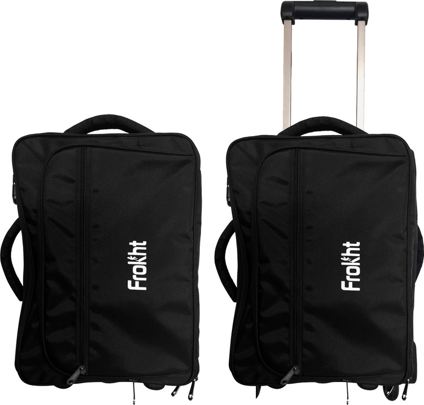 frokht ™Business Trolley Bag 1K Danier Black Overnighter Laptop Trolley Case Multipurpose Bag(Black, 24 L)