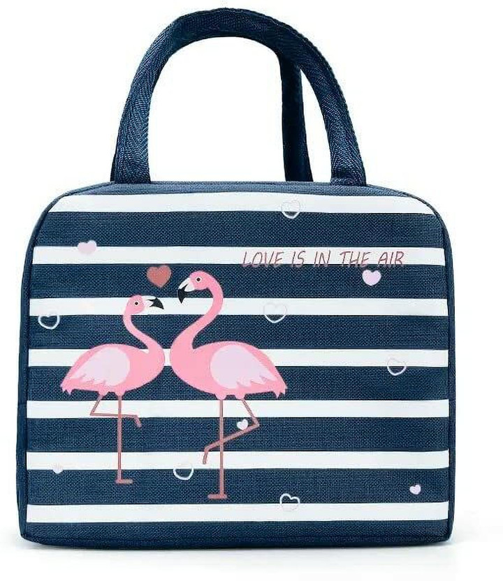 BAOER Insulated Lunch Bags Small for Women Work Student Kids to School Thermal Cooler Waterproof Lunch Bag(Blue, 2 L)