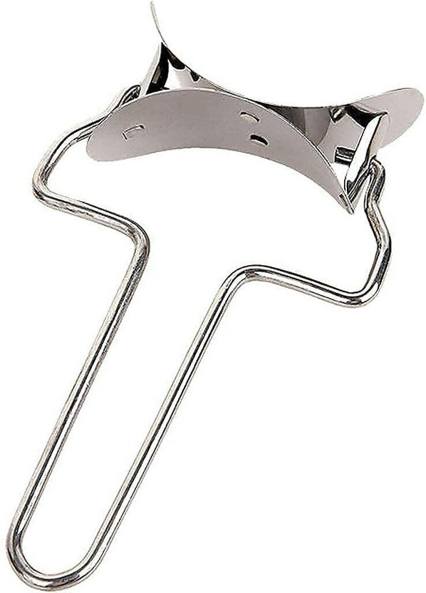 Twok Stainless Steel Puri Cutter Roller Machine with Handle for Home Baking Tools Cookie Cutter