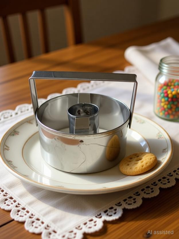 UK Baker Stainless Steel 3.5 inch diameter Donate Cutter Perfect for Homemade Delight Cookie Cutter