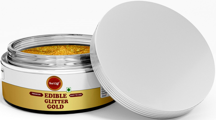 RED CLIFF Premium Edible Glitter | GOLDE| Metallic Glitter Ideal for Cake Decoration| Glitters(9 g)