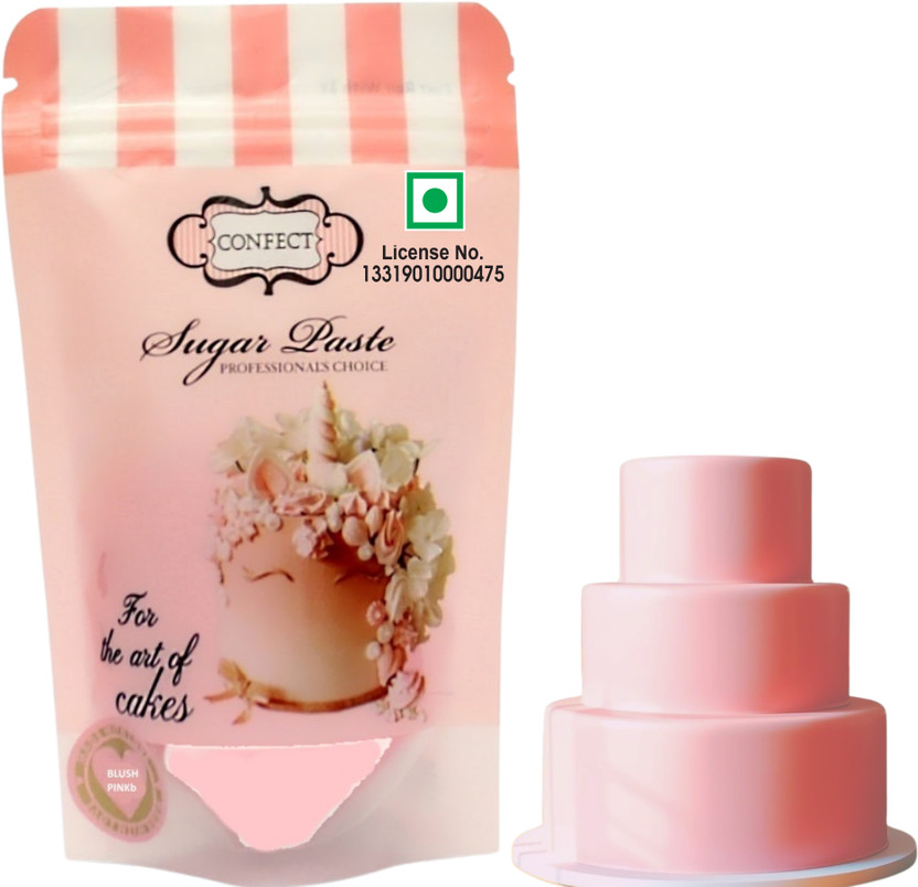 Confect Blush Pink Fondant-250gms Sugar Paste(250 g)