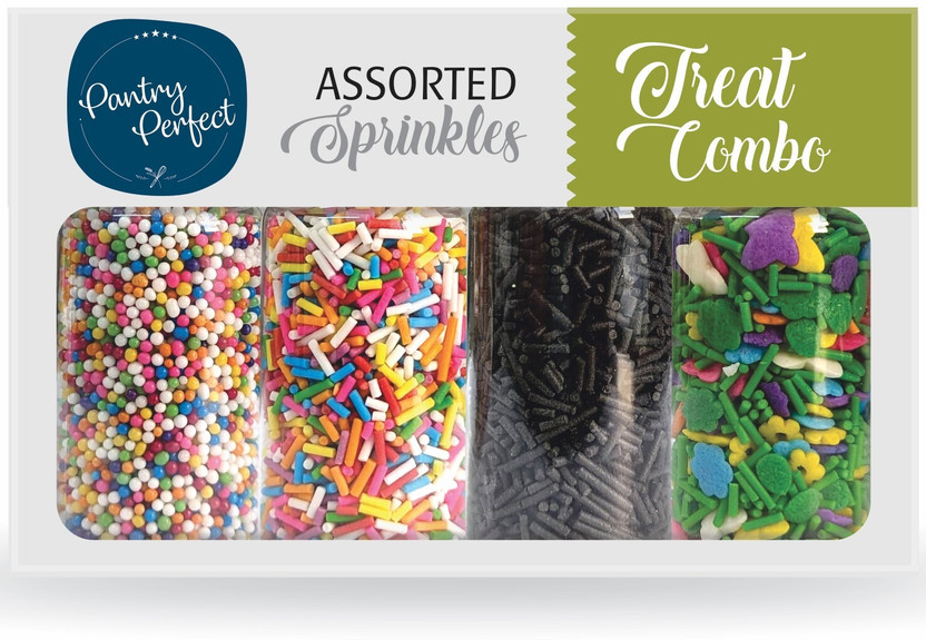 Pantry Perfect Treat Combo Sprinkles I Cookies I Doughnuts I Cup Cake Decoration Sprinkles(100 g)