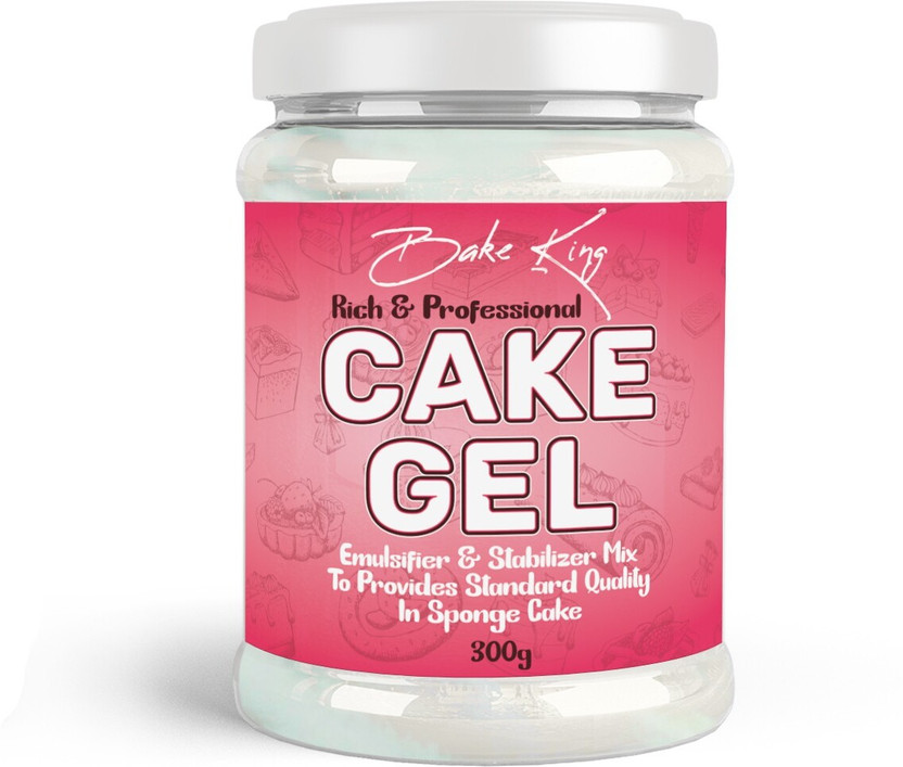 Bake King 300gm Cake Gel for Desserts, Toppings & Decoration | Professional Baker Choice | Excellent for Eggless Baking | Goods for ice cream, Toppings, Waffle, and Fillings Topping(300 g)