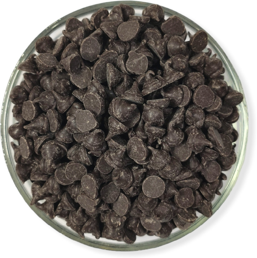 Dry Fruit Hub Dark Chocolate Chips 250g, Chocolate Chips for Cake Decoration Choco Chips Solid(250 g)