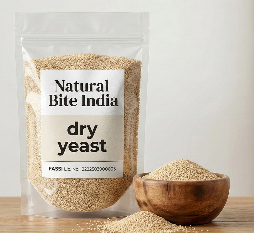 Natural Bite India Active Dry Yeast Powder for kulchas, naans, pizza, pao, Yeast Powder(100 g)