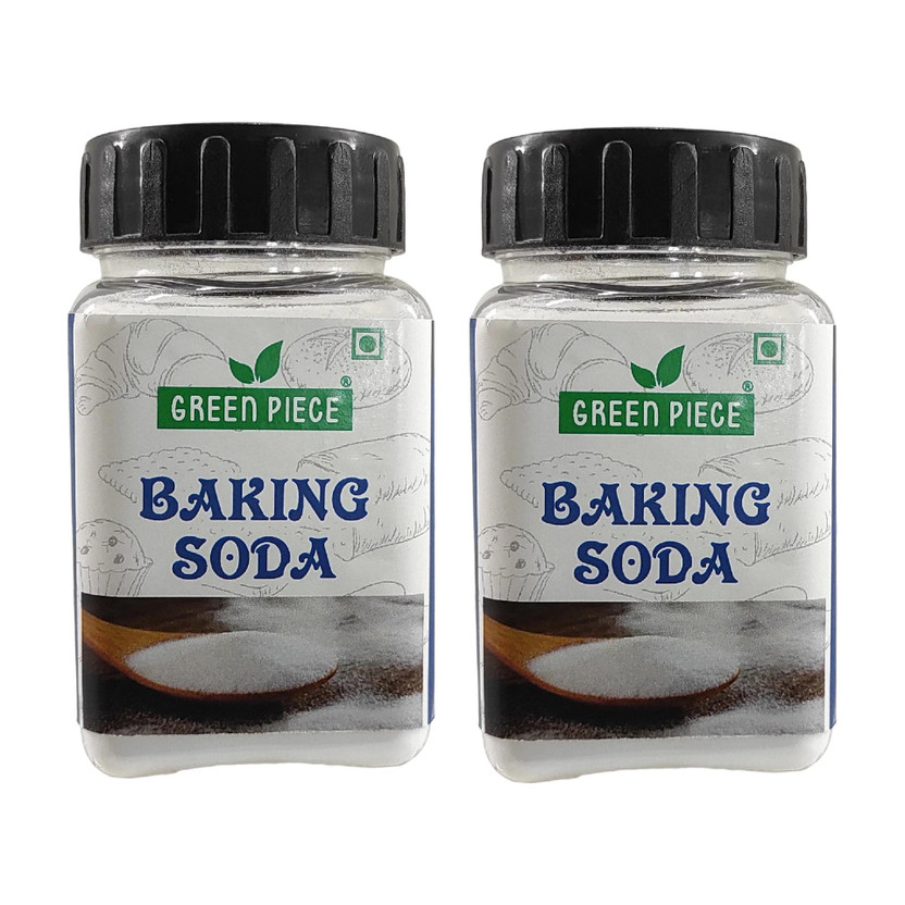 GREEN PIECE Baking Soda 100gm(Pack of 2) Baking Soda Powder(2 x 100 g)