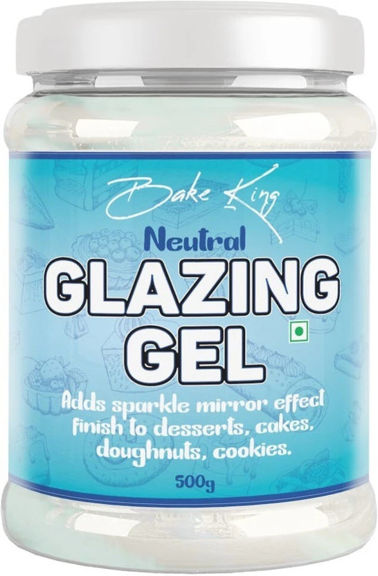 Bake King Neutral Glazing Gel for Cake & Desserts Toppings Decoration 500G Topping Liquid(500 g)