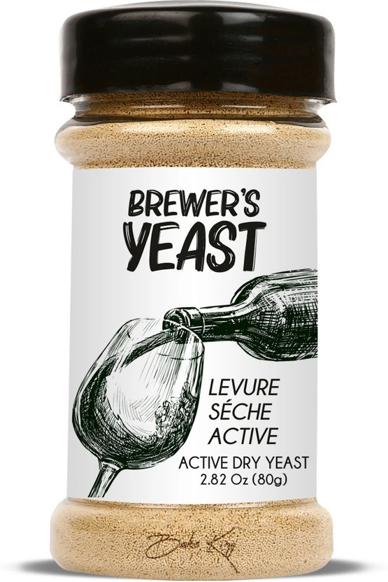 Bake King Brewer's Yeast for Wine 80gm Fast Fermentation Wine Yeast in Storage Jar Yeast for Wine Making Yeast Powder(80 g)
