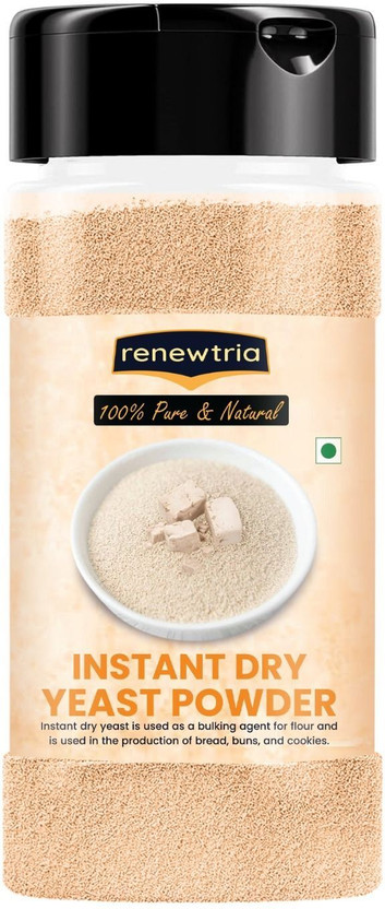 RENEWTRIA Instant Dry Yeast Powder | High-Rise Baking Yeast | Fast & Reliable Fermentation Yeast Powder(75 g)