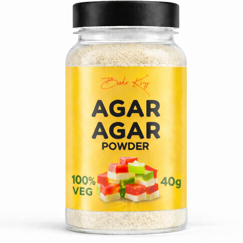 Bake King 100% Vegetarian Gelatin Alternative | For cake and pudding | Agar Agar Powder(40 g)