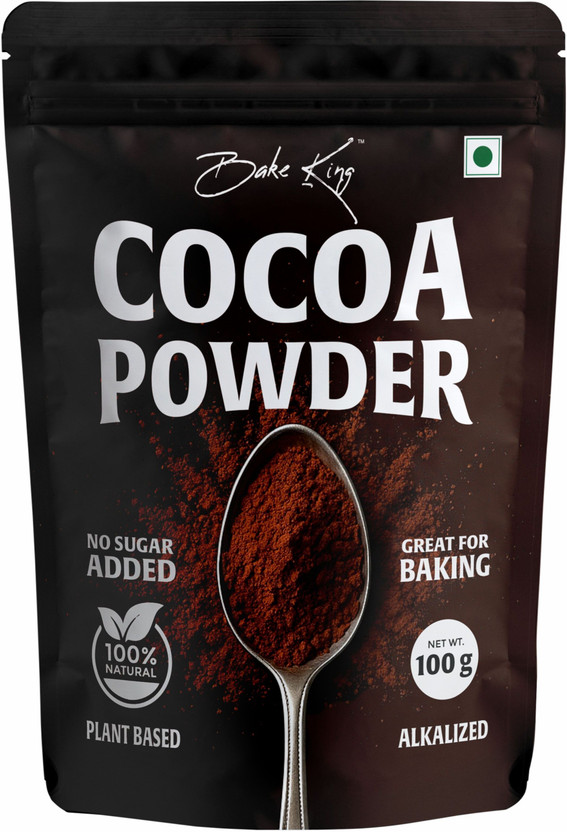 Bake King Natural Cocoa Powder for Making Cookies, Chocolate Bread, Shake, Brownies, Chocolate Desserts Cocoa Powder(100 g)