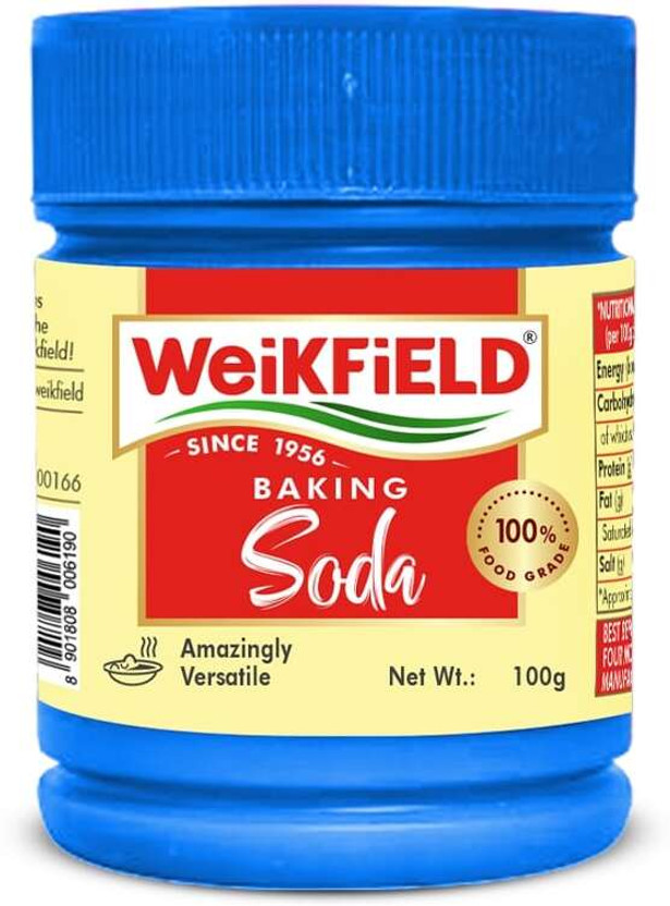 WeiKFiELD Baking Soda|Food Grade Sodium Bicarbonate|Pure & Versatile for Baking, Cooking Baking Soda Powder(100 g)