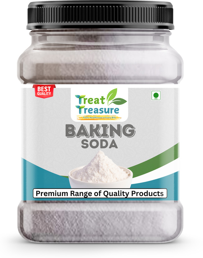 TREAT TREASURE Baking Soda for Cleaning Cooking Eating | Jar Pack Baking Soda Powder Baking Soda Powder(300 g)