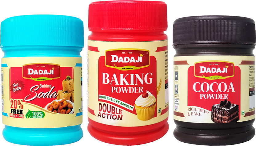Dadaji Baking Powder (100gm), Cocoa Powder(50gm) Baking Soda Powder(100 g)