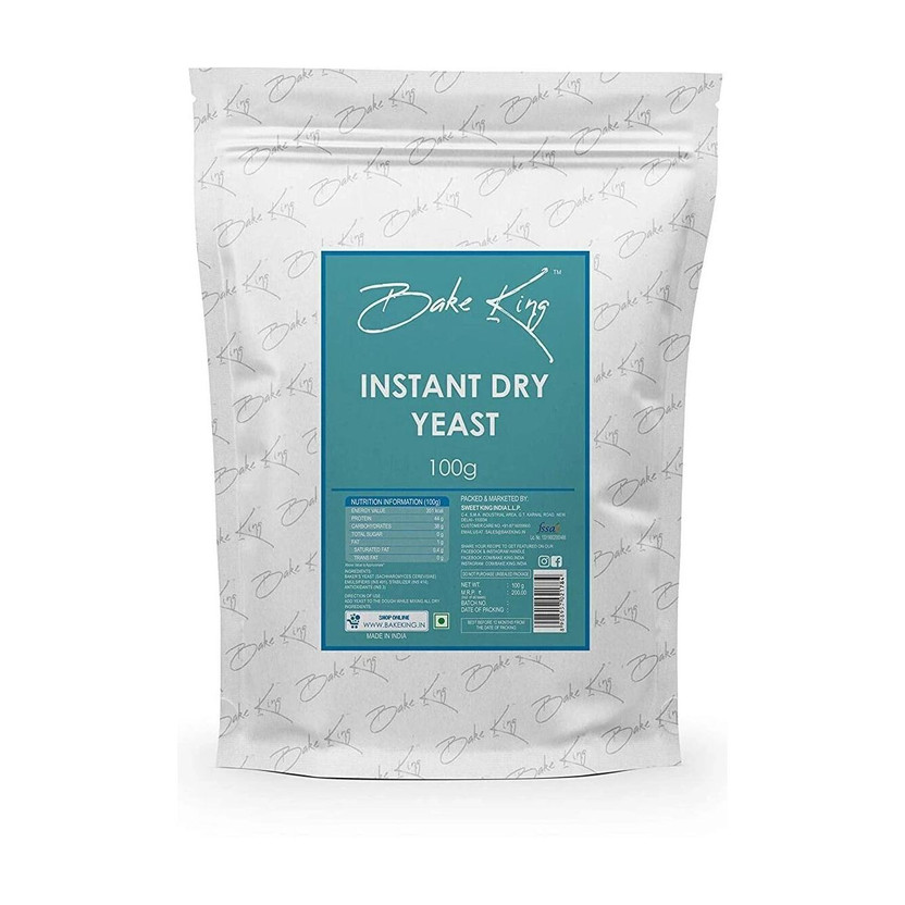 Bake King Instant Dry Yeast Powder for kulchas, naans, pizza, pao, breads making Yeast Powder(100 g)