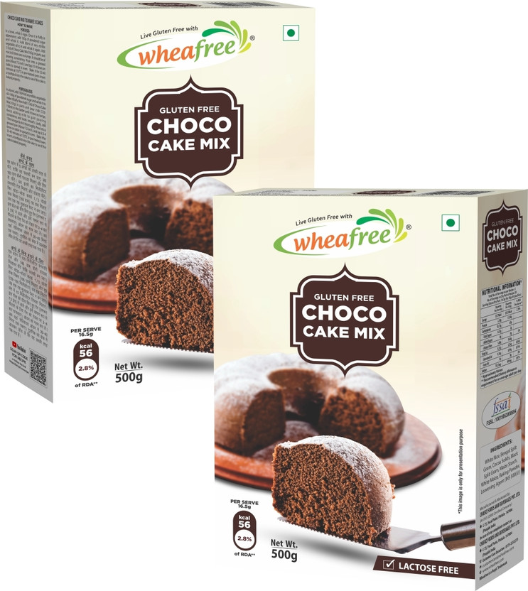 wheafree wheafree Gluten Free Choco Cake Mix-Pack of 2-500g Each | Lactose Free|Diabetic Friendly Self Rising Flour Powder(2 x 500 g) - Flipkart Deal