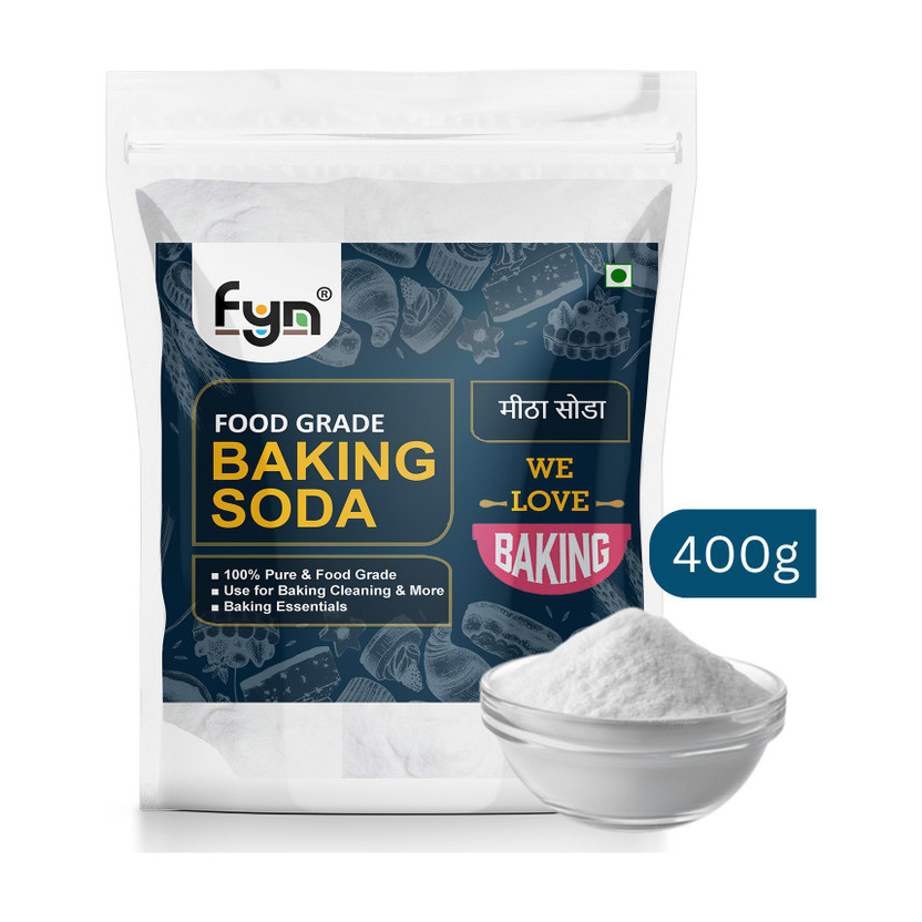 FYN Pure Food Grade For Eating, Cooking, Cleaning Baking Soda Powder(400 g)