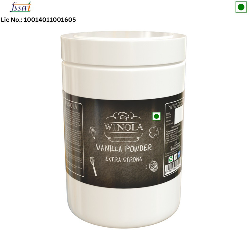 Winola Vanilla Powder - Extra Strong Baking Powder for Baking Cakes, Cookies & Puddings Baking Powder(350 g)