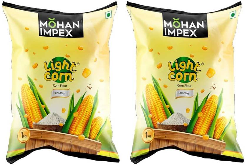 Mohan Impex LIGHT CORN FLOUR [Pack of 2] Corn Flour Powder Price in