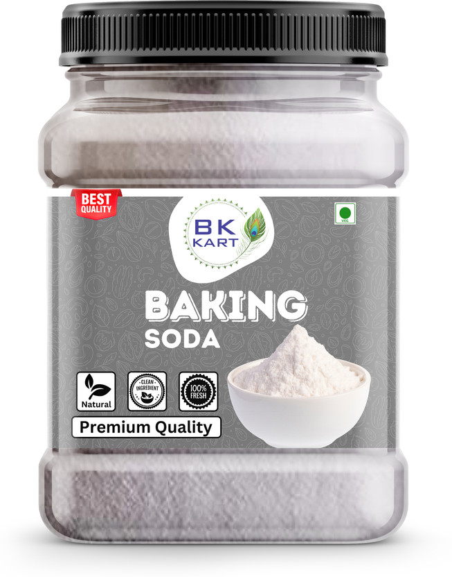 BK KART Baking Soda for Cleaning Cooking Eating | Jar Pack Baking Soda Powder Baking Soda Powder(300 g)