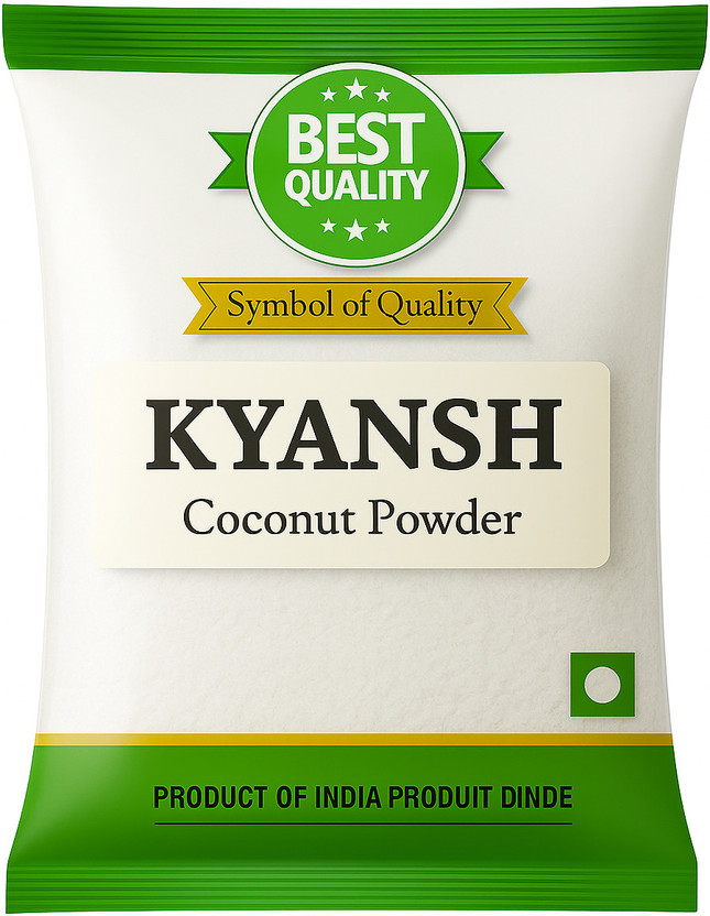 Kyansh 1kg Premium Quality Coconut Powder (1 Kg) Coconut Powder(900 g)