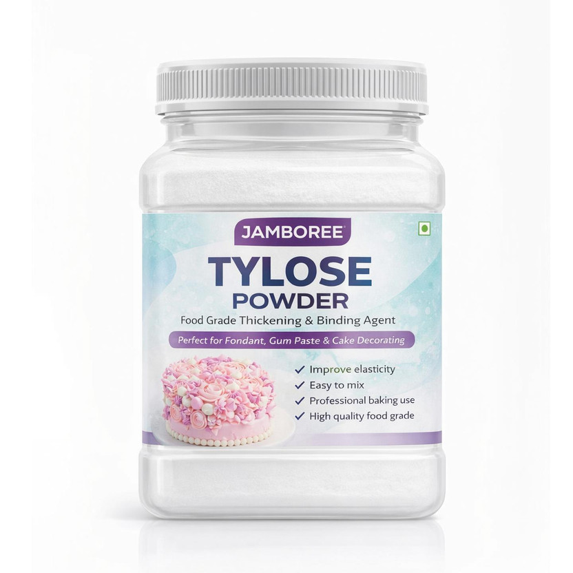 JAMBOREE Professionals Tylose Powder | Tylopur Powder | Fondant Stabilizer | Gluten Free Carboxymethyl Cellulose (CMC) Powder(100 g)