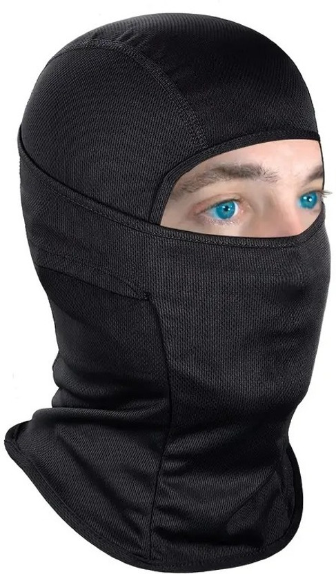 Battlestar Black Bike Face Mask for Men & Women(Size: Free,  Balaclava)