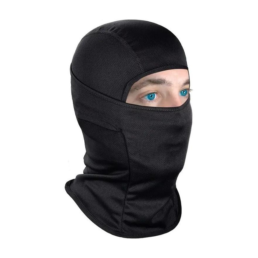 Battlestar Black Bike Face Mask for Men & Women(Size: Free,  Balaclava)