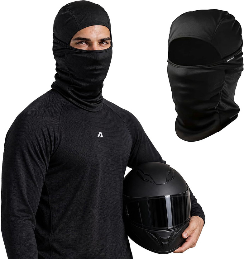BOLDFIT Black Bike Face Mask for Men & Women(Size: Free,  Balaclava)