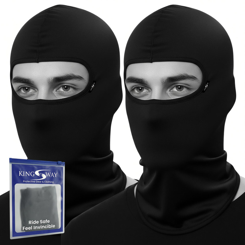 Kingsway Kingsway Black Bike Face Mask for Men & Women(Size: Free,  Balaclava) - Flipkart Deal