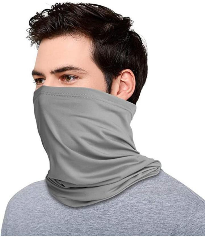 plutoprom Grey Bike Face Mask for Men & Women(Size: Free,  Balaclava)