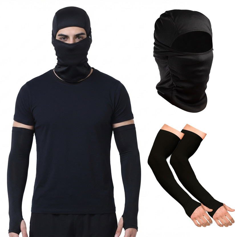 BOLDFIT Black Bike Face Mask for Men & Women(Size: Free,  Balaclava)