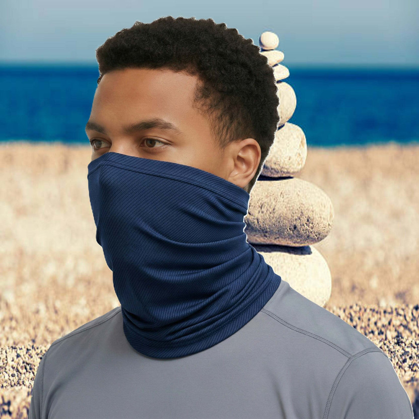 GEAR HUNT Blue Bike Face Mask for Men & Women(Size: Free,  Balaclava)