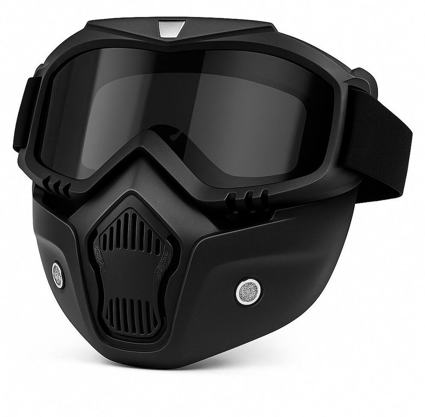 AMRIO Black Bike Face Mask for Men & Women(Size: Free,  Balaclava)