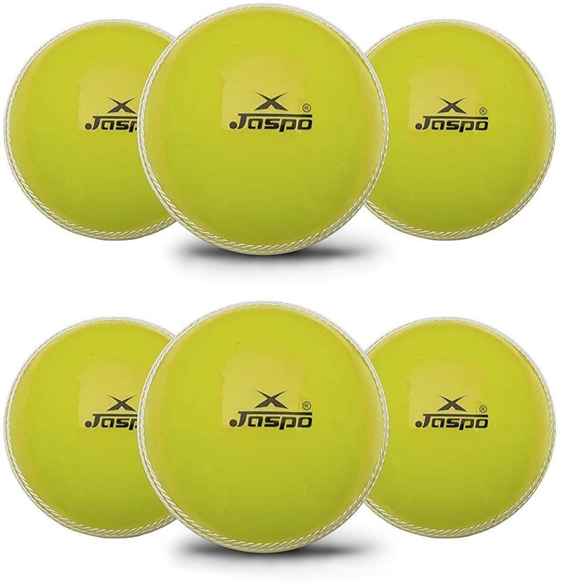 Jaspo T-20 Yellow Soft Cricket Training Ball(Standard, Pack of 6)