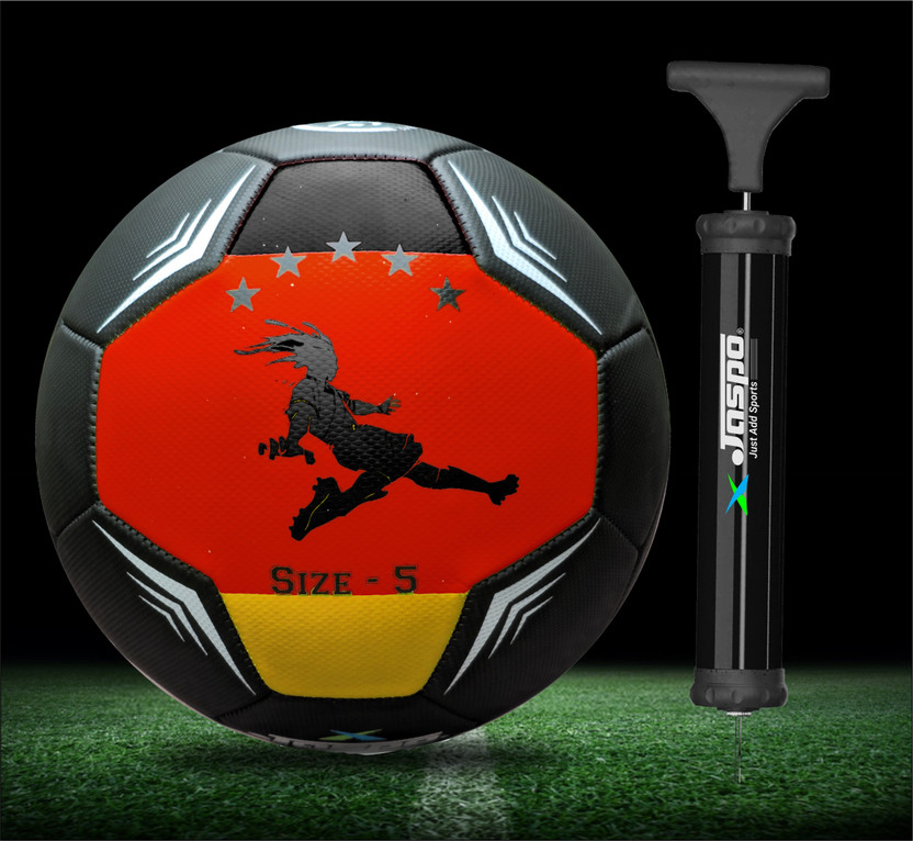 Jaspo Soccer Champ (GERMANY) with Pump Football - Size: 5(Standard, Pack of 1)