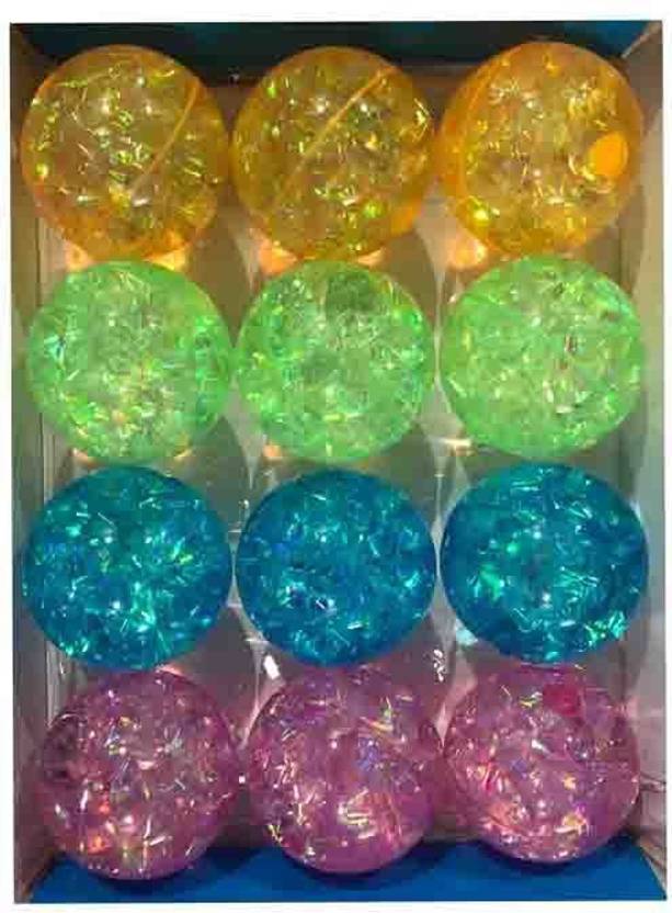 PTCMart AntiStress Bouncing Luminous Led Flashing Rubber Ball Gift