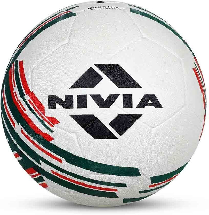 NIVIA Country Colour (Italy) Football - Size: 3(Kids, Pack of 1, Green, White, Red)