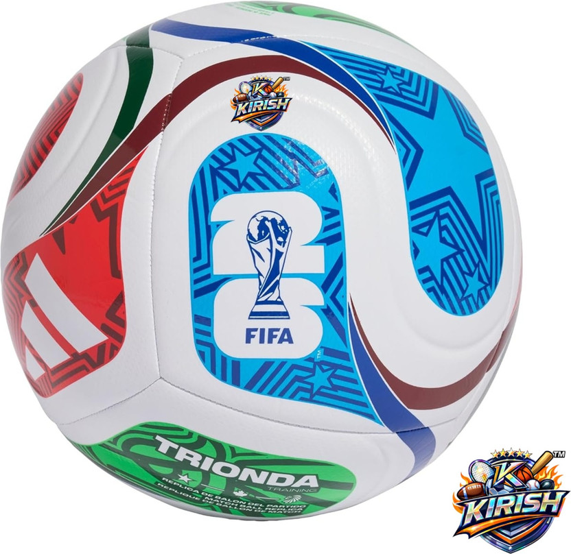 Flipkart K KIRISH KKIRISH Fifa World Cup Series 2026 Premium Quality Football - Size: 5(Standard, Pack of 1, Multicolor) - Flipkart Deal