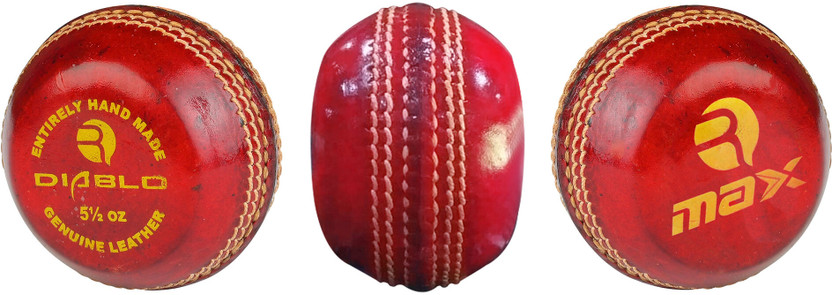 DIABLO Cricket Flat Seam Training Ball Cricket Training Ball(Standard, Pack of 1, Red)