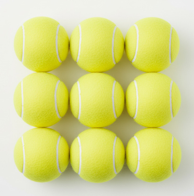Quick p QUICK PICK INDIA Heavy Duty Light Yellow Cricket Tennis Ball(Standard, Pack of 9, Yellow)