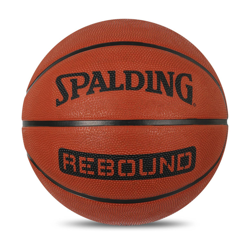 SPALDING REBOUND 8 Panel Rubber Moulded Butyl Bladder Sports Ball Indoor/Outdoor Match Basketball - Size: 6(Kids, Pack of 1, Multicolor)
