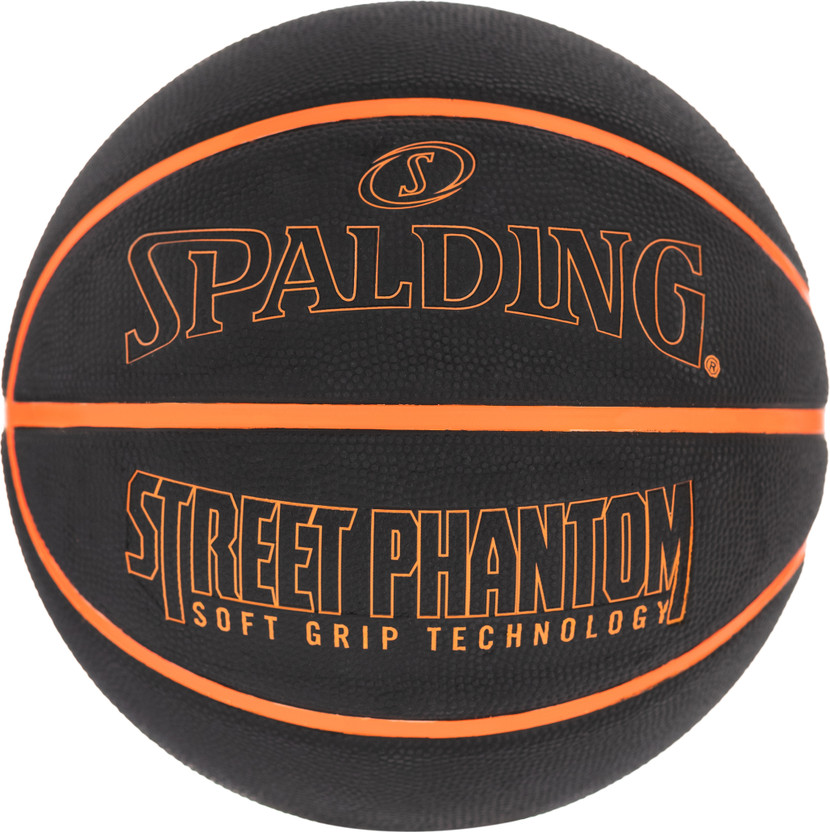 SPALDING Street Phantom Rubber Basketball Basketball - Size: 7(Standard, Pack of 1, Yellow)